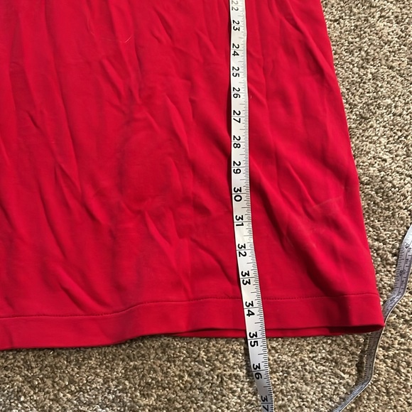 Talbots Petites Red Cotton T-shirt Dress Size Small SP - Picture 7 of 7